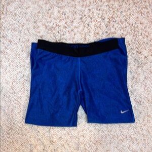 Nike Dri Fit Size Large Women’s Blue & Black Leggings.